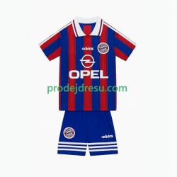 FC Bayern Mnichov Dresy Fotbal 1995 1997 Retro Dětský Domácí Krátký rukáv
