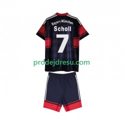 FC Bayern Mnichov Dresy Fotbal Scholl 7 1997 Retro Dětský Domácí 1999 Krátký rukáv