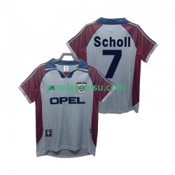 FC Bayern Mnichov Dresy Fotbal Scholl 7 Retro Muž Alternativní 1998 1999 Krátký rukáv