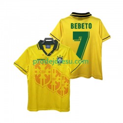 Brazílie Dresy Fotbal BEBETO 7 Retro Muž Domácí 1994 Krátký rukáv