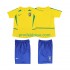 Brazílie Dresy Fotbal Retro Dětský Domácí 2002 Krátký rukáv