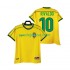 Brazílie Dresy Fotbal RIVALDO 10 Retro Muž Domácí 1998 Krátký rukáv