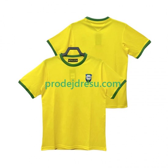 Brazílie Dresy Fotbal 1970 Retro Muž Domácí Krátký rukáv