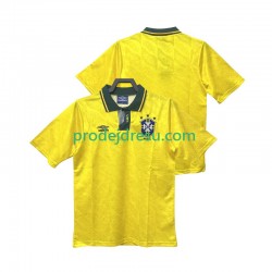Brazílie Dresy Fotbal 1991 1993 Retro Muž Domácí Krátký rukáv