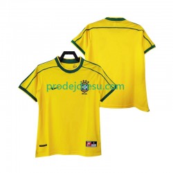 Brazílie Dresy Fotbal Retro Muž Domácí 1998 Krátký rukáv