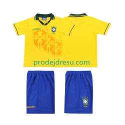 Brazílie Dresy Fotbal Retro Dětský Domácí 1994 Krátký rukáv