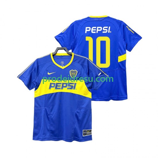 CA Boca Juniors Dresy Fotbal PEPSI 10 2003 Retro Muž Domácí 2004 Krátký rukáv
