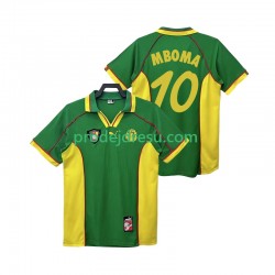 Kamerun Dresy Fotbal MBOBA 10 Retro Muž Domácí 1998 Krátký rukáv
