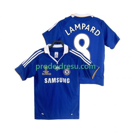 Chelsea Dresy Fotbal LAMPARD 8 2007 Retro Muž Domácí 2008 Krátký rukáv