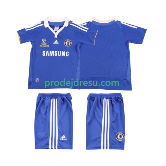 Chelsea Dresy Fotbal 2007 Retro Dětský Domácí 2008 Krátký rukáv