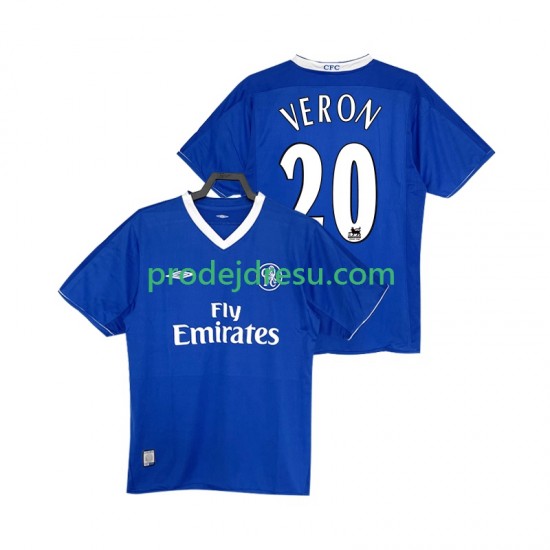 Chelsea Dresy Fotbal VERON 20 2003 2005 Retro Muž Domácí Krátký rukáv