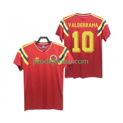 Kolumbie Dresy Fotbal VALDERRAMA 10 1990 Retro Muž Venkovní Krátký rukáv