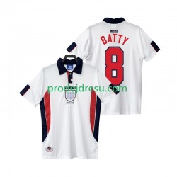 Anglie Dresy Fotbal BATTY 8 Retro Muž Domácí 1998 Krátký rukáv