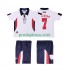 Anglie Dresy Fotbal Beckham 7 Retro Dětský Domácí 1998 Krátký rukáv