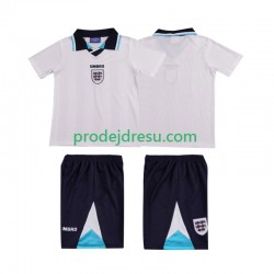 Anglie Dresy Fotbal 1996 Retro Dětský Domácí Krátký rukáv