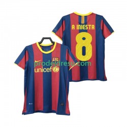 FC Barcelona Dresy Fotbal A INIESTA 8 Retro Muž Domácí 2011 2010 Krátký rukáv