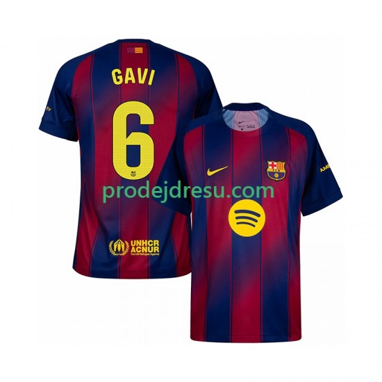 FC Barcelona Dresy Fotbal Gavi 6 Muž Domácí 2025-2026 Krátký rukáv