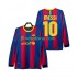 FC Barcelona Dresy Fotbal Lionel Messi 10 Retro Muž Domácí 2011 2010 Dlouhý rukáv