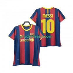 FC Barcelona Dresy Fotbal Lionel Messi 10 Retro Muž Domácí 2011 2010 Krátký rukáv