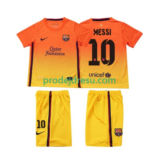 FC Barcelona Dresy Fotbal Lionel Messi 10 2012 2013 Retro Dětský Venkovní Krátký rukáv