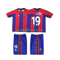 FC Barcelona Dresy Fotbal Lionel Messi 19 1997 Retro Dětský Domácí 1998 Krátký rukáv