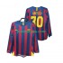 FC Barcelona Dresy Fotbal Lionel Messi 30 2005 Retro Muž Domácí 2006 Dlouhý rukáv