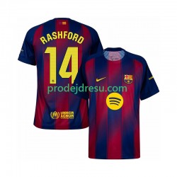 FC Barcelona Dresy Fotbal Marcus Rashford 14 Muž Domácí 2025-2026 Krátký rukáv