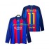 FC Barcelona Dresy Fotbal Neymar JR 11 2016 2017 Retro Muž Domácí Dlouhý rukáv