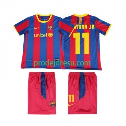 FC Barcelona Dresy Fotbal Neymar JR 11 Retro Dětský Domácí 2011 2010 Krátký rukáv