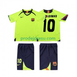 FC Barcelona Dresy Fotbal RONALDINHO 10 2005 Retro Dětský Venkovní 2006 Krátký rukáv