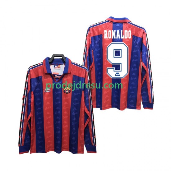 FC Barcelona Dresy Fotbal RONALDO 9 1996 1997 Retro Muž Domácí Dlouhý rukáv