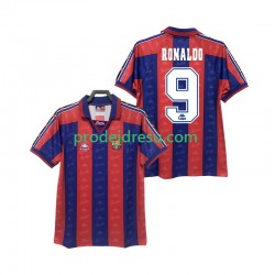 FC Barcelona Dresy Fotbal RONALDO 9 1996 1997 Retro Muž Domácí Krátký rukáv