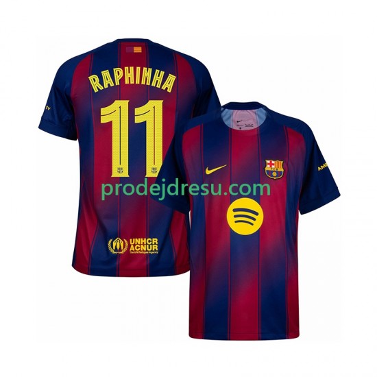 FC Barcelona Dresy Fotbal Raphinha 11 Champions League Muž Domácí 2025-2026 Krátký rukáv