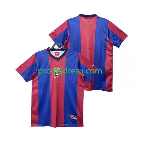 FC Barcelona Dresy Fotbal Retro Muž Domácí 1998 1999 Krátký rukáv