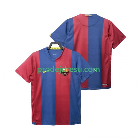 FC Barcelona Dresy Fotbal 2007 Retro Muž Domácí 2006 Krátký rukáv