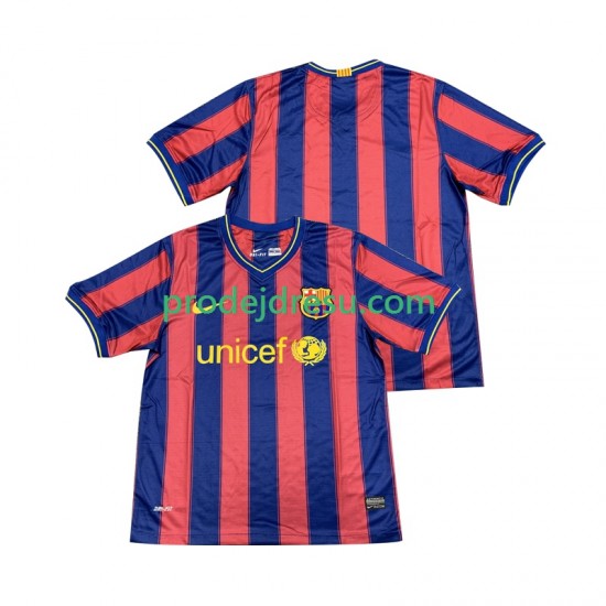 FC Barcelona Dresy Fotbal 2009 Retro Muž Domácí 2010 Krátký rukáv