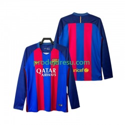 FC Barcelona Dresy Fotbal 2016 2017 Retro Muž Domácí Dlouhý rukáv