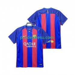 FC Barcelona Dresy Fotbal 2016 2017 Retro Muž Domácí Krátký rukáv