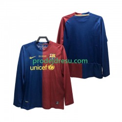 FC Barcelona Dresy Fotbal Champions League 2009 Retro Muž Domácí 2008 Dlouhý rukáv