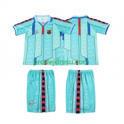 FC Barcelona Dresy Fotbal 1996 1997 Retro Dětský Venkovní Krátký rukáv