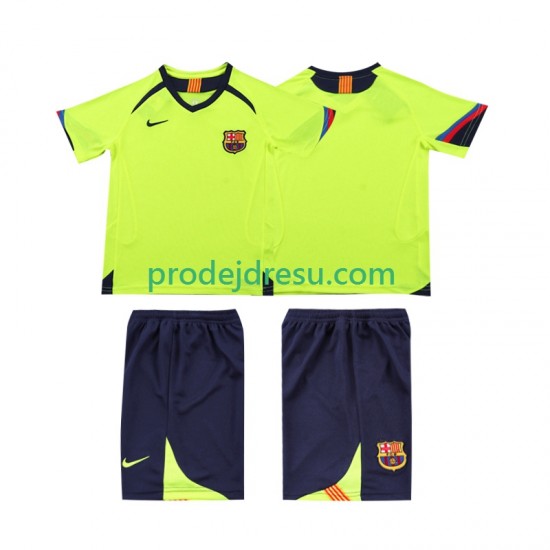 FC Barcelona Dresy Fotbal 2005 Retro Dětský Venkovní 2006 Krátký rukáv