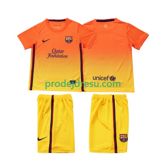 FC Barcelona Dresy Fotbal 2012 2013 Retro Dětský Venkovní Krátký rukáv