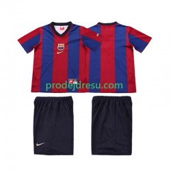 FC Barcelona Dresy Fotbal Retro Dětský Domácí 1998 1999 Krátký rukáv