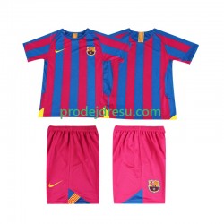FC Barcelona Dresy Fotbal 2005 Retro Dětský Domácí 2006 Krátký rukáv