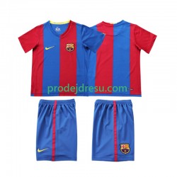 FC Barcelona Dresy Fotbal 2007 Retro Dětský Domácí 2006 Krátký rukáv