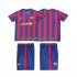 FC Barcelona Dresy Fotbal 2009 Retro Dětský Domácí 2010 Krátký rukáv