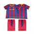 FC Barcelona Dresy Fotbal Retro Dětský Domácí 2011 2010 Krátký rukáv
