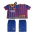 FC Barcelona Dresy Fotbal 2013 2014 Retro Dětský Domácí Krátký rukáv