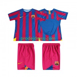 FC Barcelona Dresy Fotbal Champions League 2005 Retro Dětský Domácí 2006 Krátký rukáv