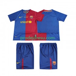 FC Barcelona Dresy Fotbal Champions League 2009 Retro Dětský Domácí 2008 Krátký rukáv